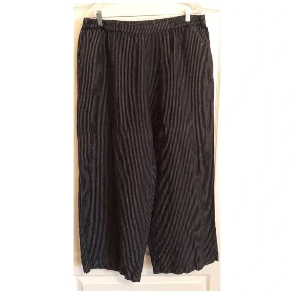 Gudrun Sjoden Striped Linen Wide Leg Pants - Picture 2 of 5